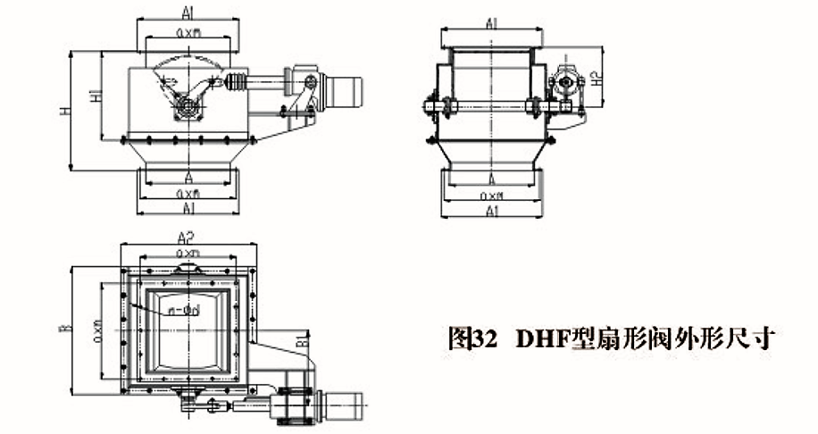 DHF型扇（弧）形閥門(圖1)